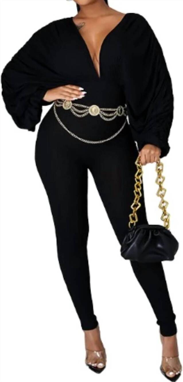 NEW LOVELY jackie jumpsuit - curvy in black